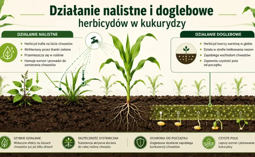 Herbicydy w kukurydzy - jak dobrać środek i termin oprysku?