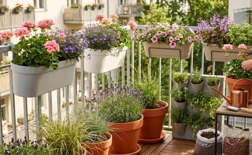 Kwiaty na zachodni balkon - najlepsze gatunki i kompozycje
